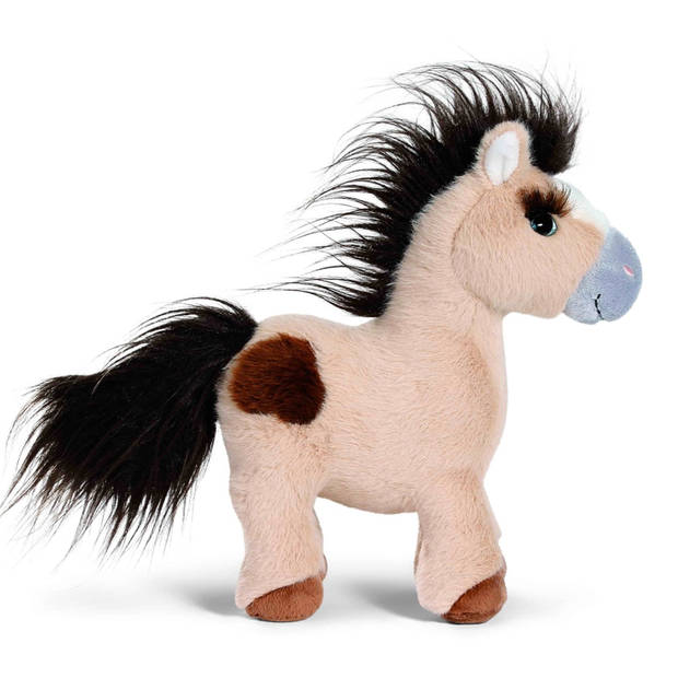 Nici Mystery Hearts Pony/paard Loretta pluche knuffel - beige - 25 cm - Knuffeldier
