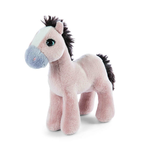 Nici paard/pony pluche knuffel - beige - 16 cm - Knuffeldier