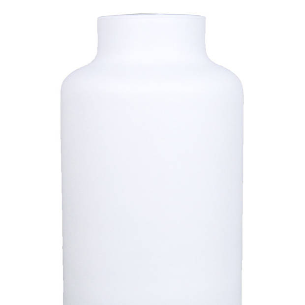 Bloemenvaas - mat wit glas - H25 x D15 cm - Vazen