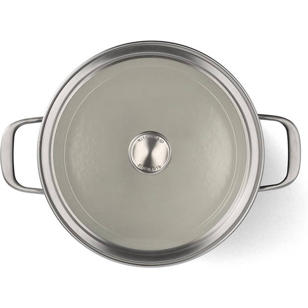 KitchenAid Kookpan Steel Core Enamel Matzwart - ø 24 cm / 6 Liter