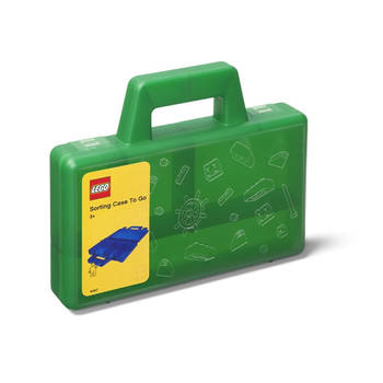 LEGO - Set van 2 - Sorteerkoffer To Go, Groen - LEGO