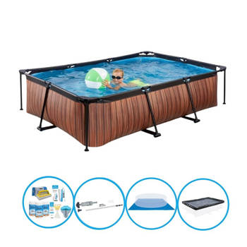 EXIT Zwembad Timber Style - Frame Pool 300x200x65 cm - Complete zwembadset