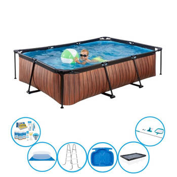 EXIT Zwembad Timber Style - Frame Pool 300x200x65 cm - Met toebehoren