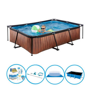EXIT Zwembad Timber Style - Frame Pool 300x200x65 cm - Zwembad Deal