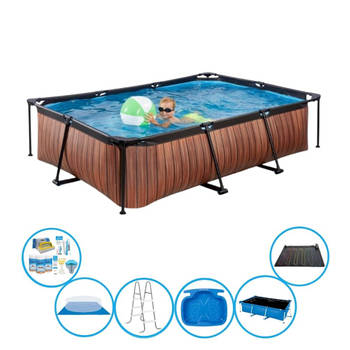 EXIT Zwembad Timber Style - Frame Pool 300x200x65 cm - Plus toebehoren