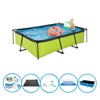 EXIT Zwembad Lime - Frame Pool 300x200x65 cm - Bundelpakket