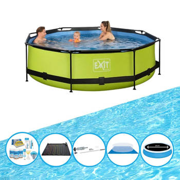 EXIT Zwembad Lime - Frame Pool ø300x76cm - Zwembad Combi Deal