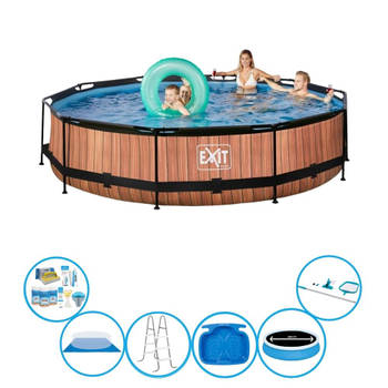 EXIT Zwembad Timber Style - Frame Pool ø360x76cm - Super Set