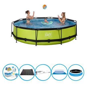 EXIT Zwembad Lime - Frame Pool ø360x76cm - Zwembad Combi Deal