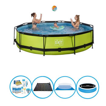 EXIT Zwembad Lime - Frame Pool ø360x76cm - Combi Deal