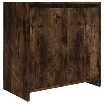 vidaXL Badkamerkast 60x33x61 cm bewerkt hout gerookt eikenkleurig