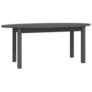 vidaXL Salontafel 110x55x45 cm massief grenenhout grijs