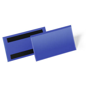 Durable label houder - 16,3 x 8,15 cm - Blauw - 50 stuks