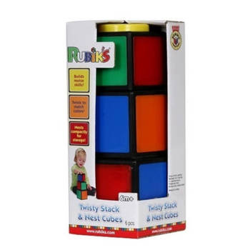 Goliath Rubik's Twisty stack & nest cubes - Stapelbare bouwblokken 6 delig