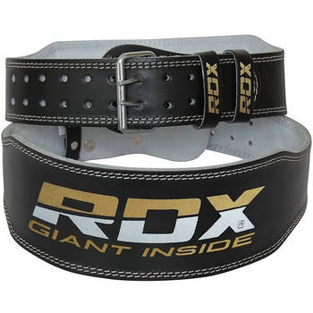 RDX Sports Gym Lederen Gewichtenhef Riem Small