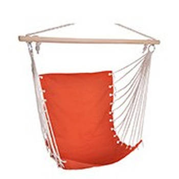 Hangmat stoel / hangende stoel oranje 100 x 60 cm - Hangstoelen