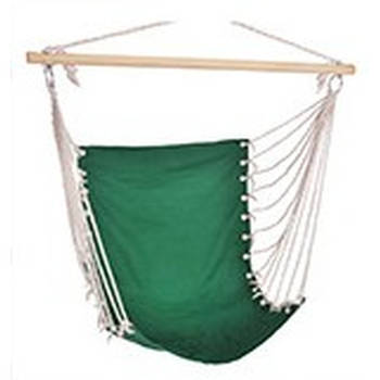 Hangmat stoel / hangende stoel groen 100 x 60 cm - Hangstoelen