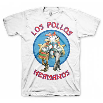 T-shirt Breaking Bad Los Pollos wit - M - Feestshirts