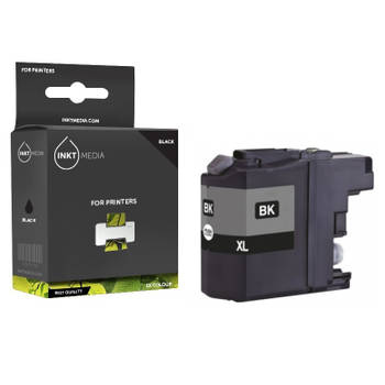 Inktmedia® - Inktcartridge - GESCHIKT BROTHER LC-422XL INKTCARTRIDGE ZWART HOGE CAPACITEIT - Cartridge met Inkt