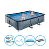 EXIT Zwembad Stone Grey - Frame Pool 220x150x60 cm - Compleet zwembadpakket
