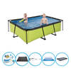 EXIT Zwembad Lime - Frame Pool 220x150x60 cm - Met accessoires