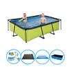 EXIT Zwembad Lime - Frame Pool 220x150x60 cm - Combi Deal