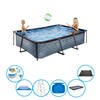 EXIT Zwembad Stone Grey - Frame Pool 300x200x65 cm - Inclusief toebehoren