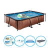 EXIT Zwembad Timber Style - Frame Pool 300x200x65 cm - Zwembadpakket