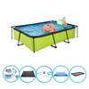 EXIT Zwembad Lime - Frame Pool 300x200x65 cm - Inclusief accessoires