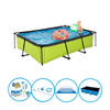 EXIT Zwembad Lime - Frame Pool 300x200x65 cm - Zwembad Deal