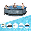 EXIT Zwembad Stone Grey - Frame Pool ø300x76cm - Zwembad Combi Deal