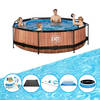 EXIT Zwembad Timber Style - Frame Pool ø300x76cm - Zwembad Bundel