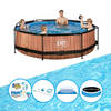 EXIT Zwembad Timber Style - Frame Pool ø300x76cm - Zwembad Deal
