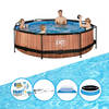 EXIT Zwembad Timber Style - Frame Pool ø300x76cm - Plus bijbehorende accessoires