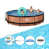 EXIT Zwembad Timber Style - Frame Pool ø360x76cm - Complete zwembadset