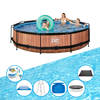 EXIT Zwembad Timber Style - Frame Pool ø360x76cm - Inclusief toebehoren