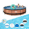 EXIT Zwembad Timber Style - Frame Pool ø360x76cm - Plus toebehoren