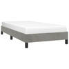 vidaXL Bedframe zonder matras 80x200 cm fluweel lichtgrijs