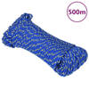 vidaXL Boottouw 4 mm 500 m polypropyleen blauw