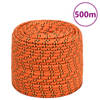 vidaXL Boottouw 8 mm 500 m polypropyleen oranje