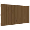 vidaXL Wandhoofdbord 127,5x3x60 cm massief grenenhout honingbruin