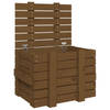 vidaXL Opbergbox 58x40,5x42 cm massief grenenhout honingbruin