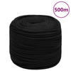 vidaXL Werktouw 8 mm 500 m polyester zwart