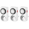 Perel - Set Met 3 Mini 24 U-Timers - Penaarde (E305Dm) - 10,3 X 7 X 5,4 cm