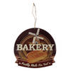 Clayre & Eef Tekstbord 38x40 cm Bruin Ijzer Bakery Wandbord Bruin Wandbord