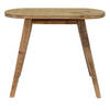 Clayre & Eef Plantentafeltje 49x20x41 cm Bruin Hout Ovaal Plantenstandaard Bruin Plantenstandaard