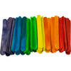 50x stuks muti-color kleur hobby knutselen houtjes/ijslollie stokjes 114 x 10 mm - Houten knutselstokjes