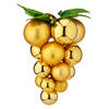 Krist+ decoratie druiventros - goud - kunststof - 28 cm - Feestdecoratievoorwerp