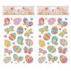 Set van 2x stickervel met paaseieren en vlinders - 25 stickers - Pasen thema - Stickers