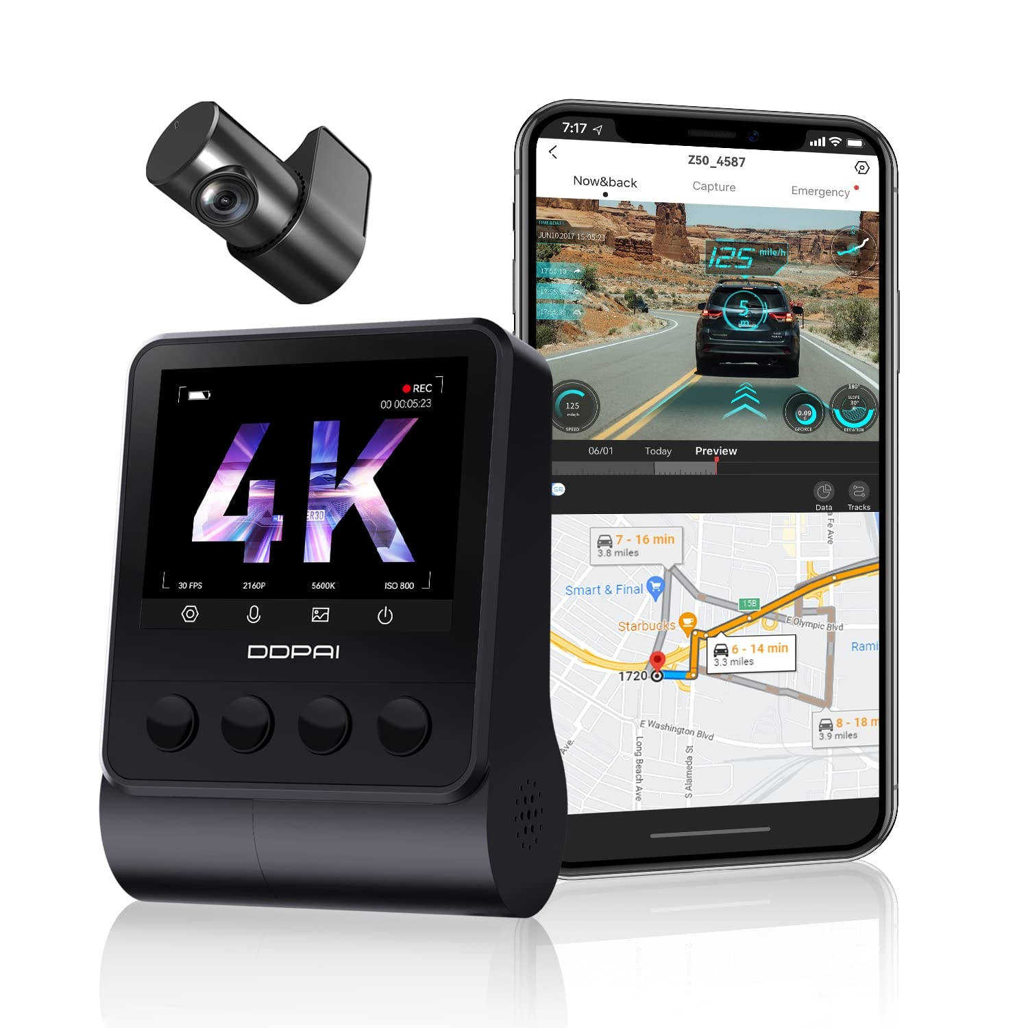 DDPai Z50 2CH 4K Wifi GPS dashcam